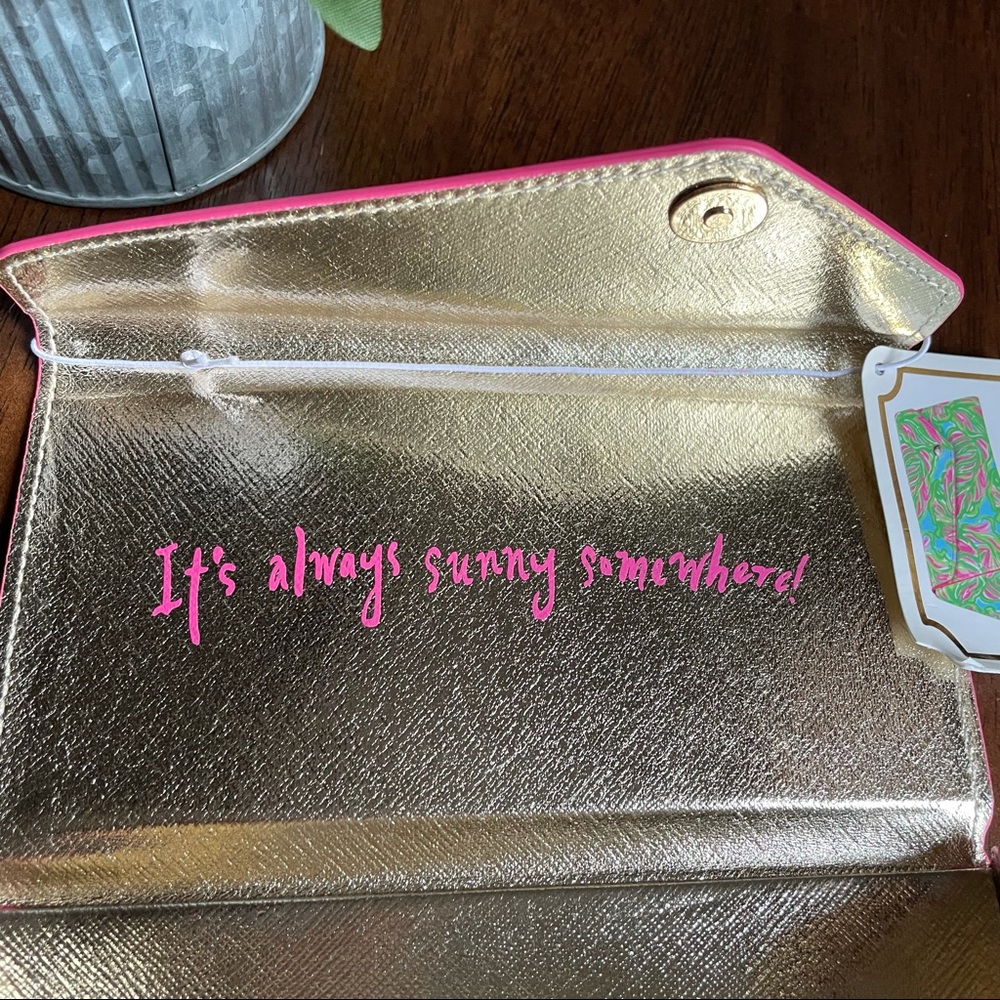 Lilly Pulitzer Sunglasses Case Blue Pink Green Nwt - Picture 4 of 7
